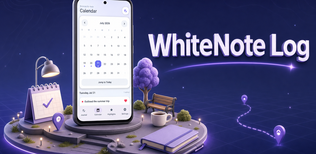 WhiteNote Log promotional banner